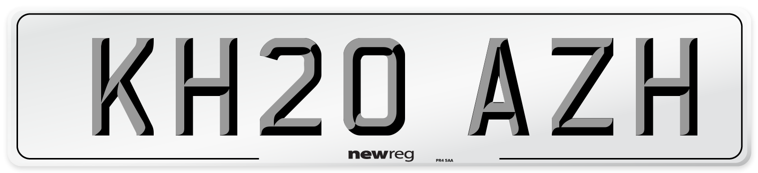 KH20 AZH Number Plate from New Reg